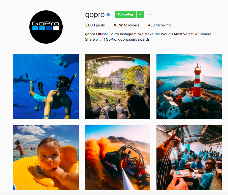 Best Instagram Brands: 10 Creative Brands to Follow for Inspiration: GoPro