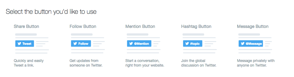 Twitter Buttons