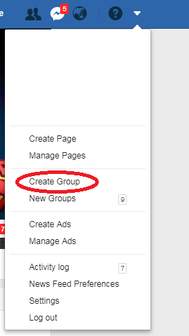 Create a Facebook Group