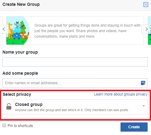 Privacy Settings - FB Group