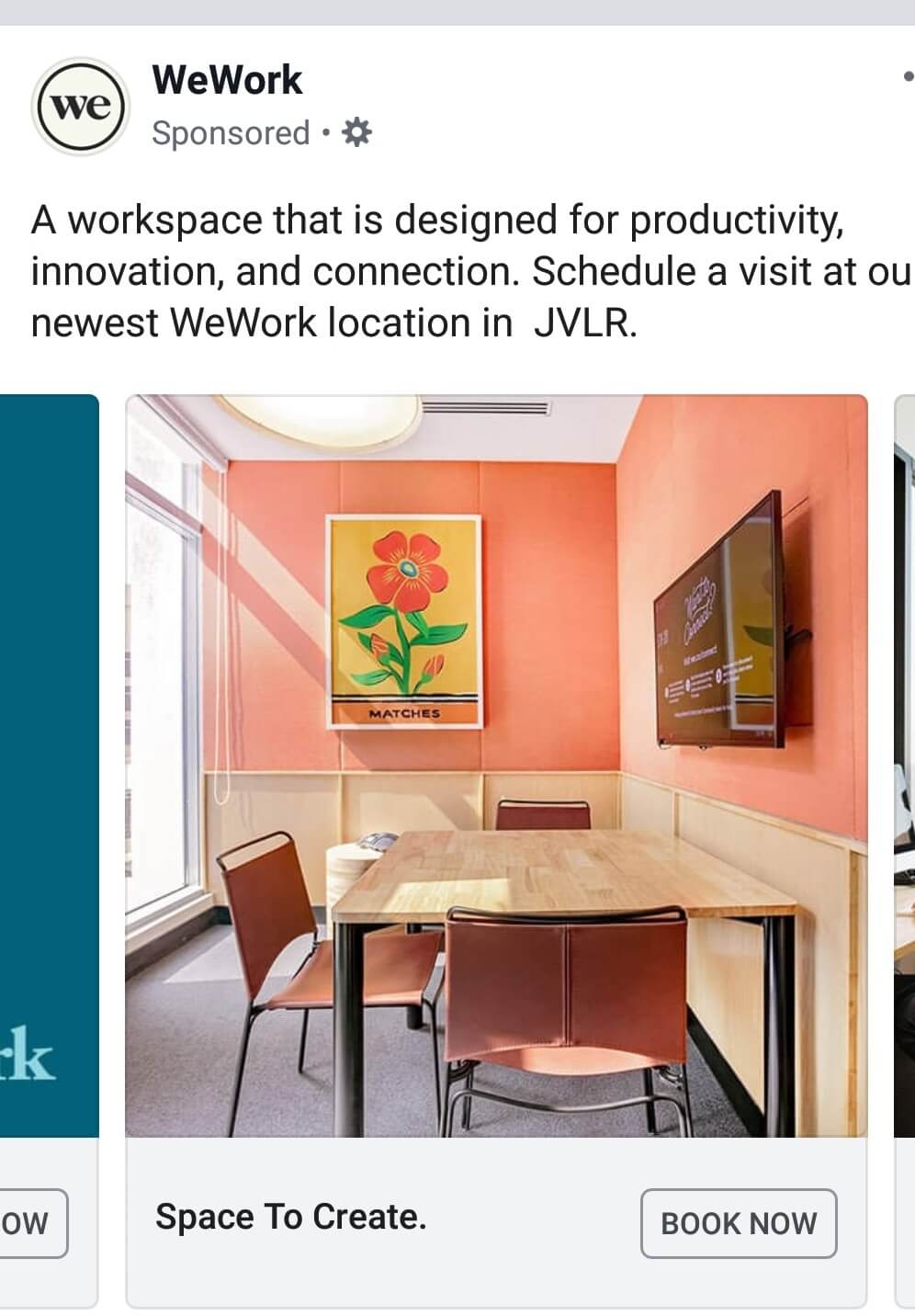 WeWork FB Ad